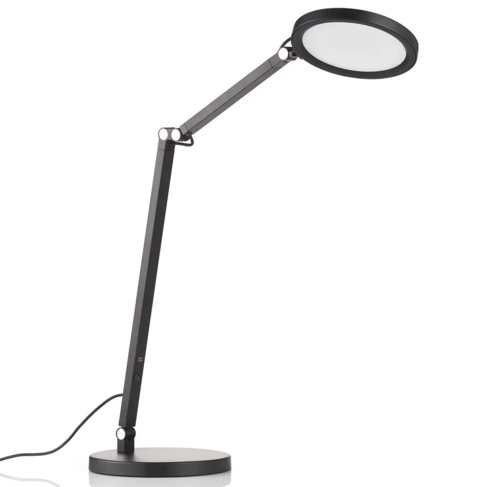 LED bureaulamp Regina met dimmer, zwart