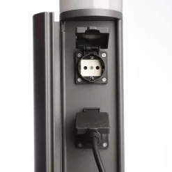 LED contactdooszuil met twee stopcontacten, IP44