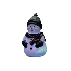 LED decoratie figuur Sneeuwpop, RGB, IP44