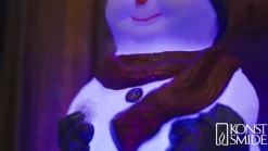 LED decoratie figuur Sneeuwpop, RGB, IP44