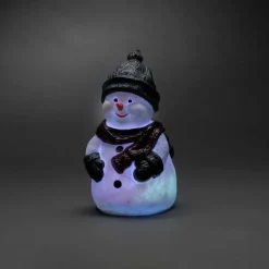 LED decoratie figuur Sneeuwpop, RGB, IP44