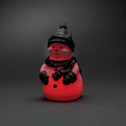 LED decoratie figuur Sneeuwpop, RGB, IP44