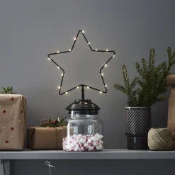 LED decoratie ster Sweetie met batterij en timer