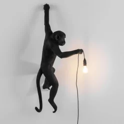 LED decoratie-buitenwandlamp Monkey Lamp links
