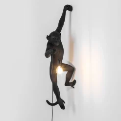 LED decoratie-buitenwandlamp Monkey Lamp links