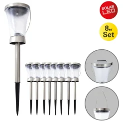 LED decoratie-lamp solar 5146408 aardspies 8/set
