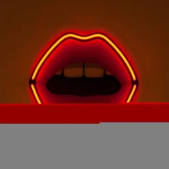 LED decoratie-wandlamp Blow, 47x39,5cm