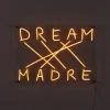 LED decoratie-wandlamp Dream-Madre, geel