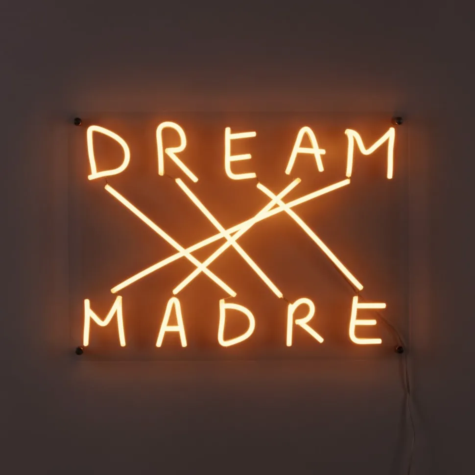 LED decoratie-wandlamp Dream-Madre, geel