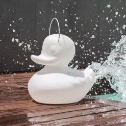LED designlamp DUCK-DUCK S voor buiten in wit