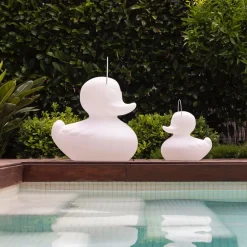LED designlamp DUCK-DUCK S voor buiten in wit