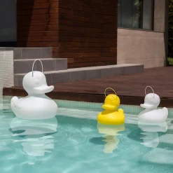 LED designlamp DUCK-DUCK S voor buiten in wit