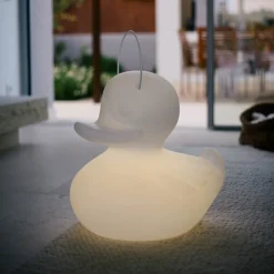 LED designlamp DUCK-DUCK XL voor buiten in wit