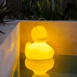 LED designlamp DUCK-DUCK XL voor buiten in geel