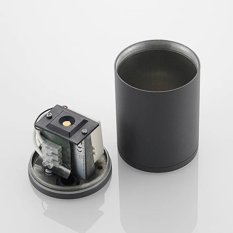 LED downlight Embla van aluminium IP54, grijs