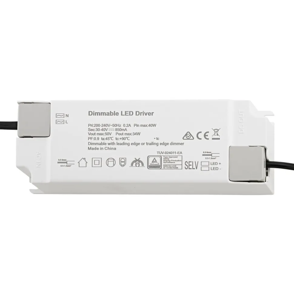 LED driver Powerline paneel CC, Triac, 34 W, 850 mA