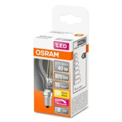 LED druppellamp E14 4,8W filament 2.700K dimbaar