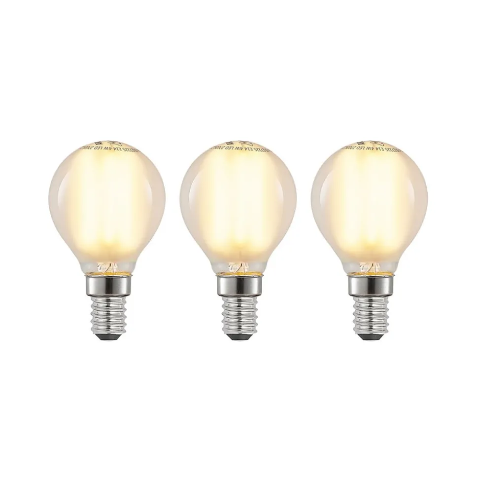 LED druppellamp E14 4W 2700K mat dimbaar 3 per set