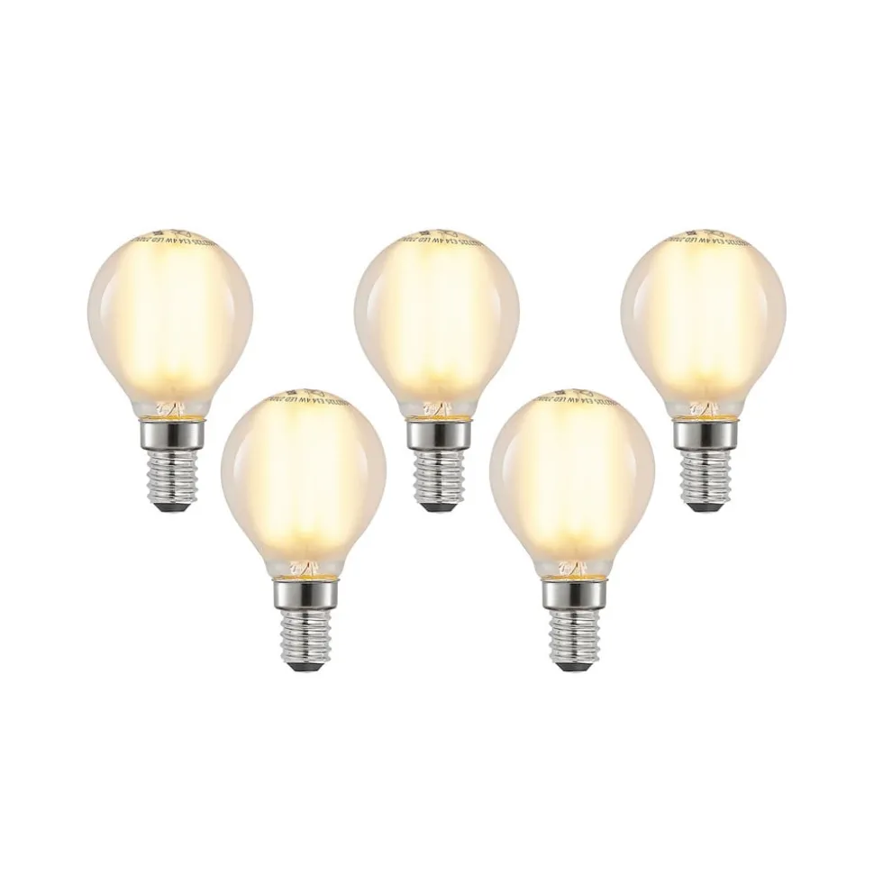 LED druppellamp E14 4W 2700K mat dimbaar 5 per set