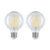 LED E27 8W G80 2700K filament dimbaar helder per 2