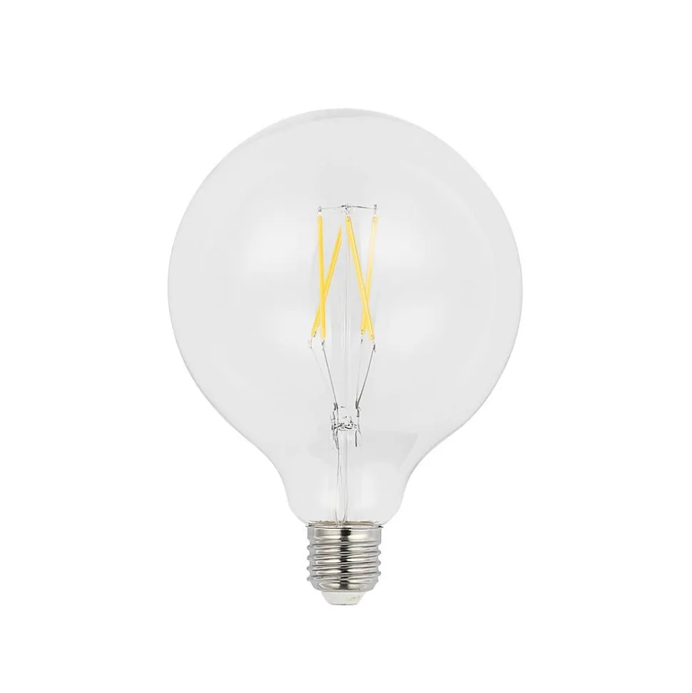 LED filament E27 6W 2.700K G125 bol helder per 2