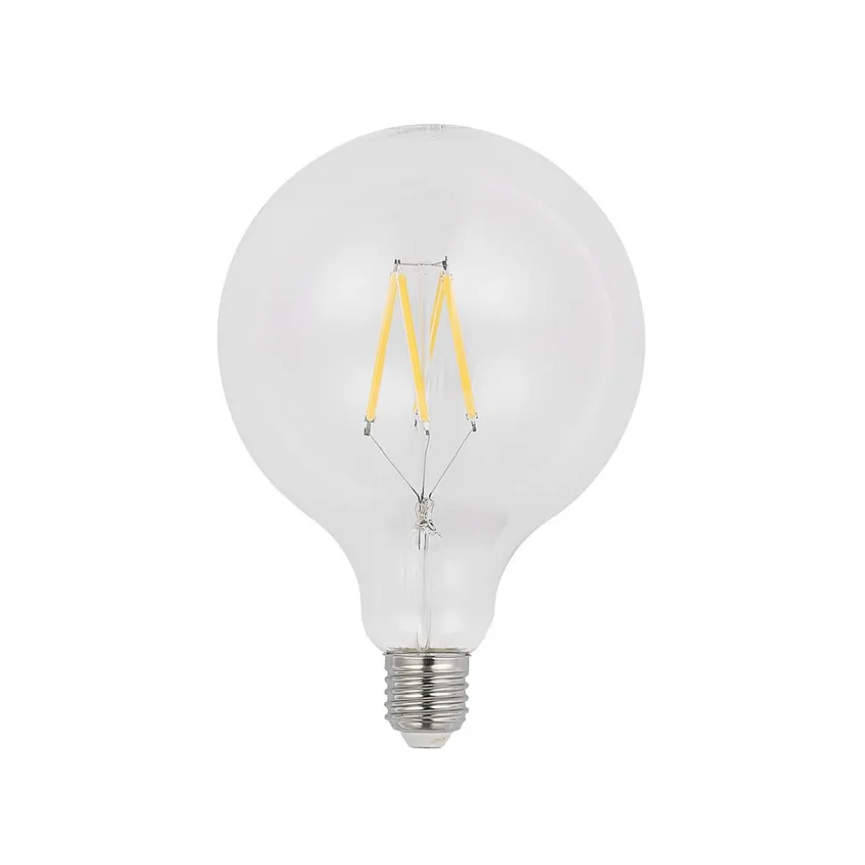 LED filament E27 8W 2.700K G125 bol helder per 3