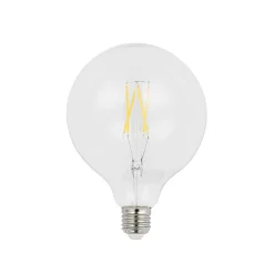 LED filament E27 6W 2.700K G125 bol helder per 3