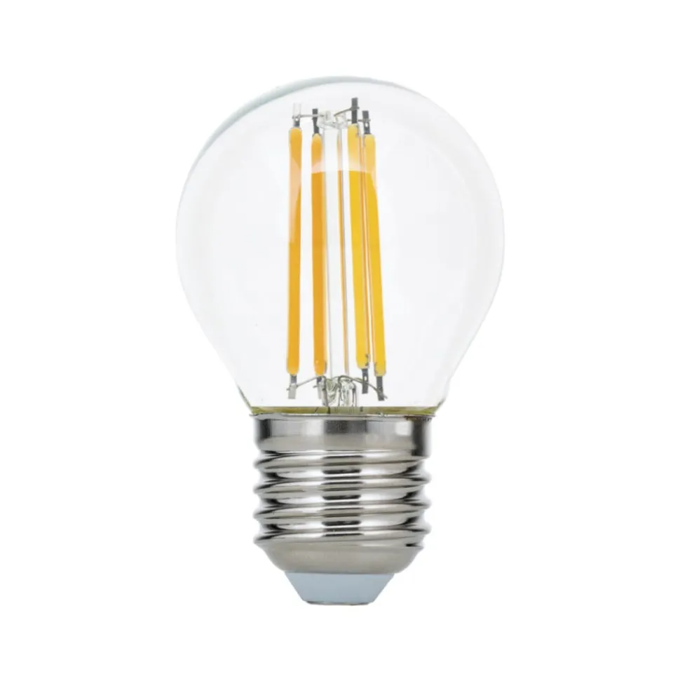 LED filament lamp E27 G45 helder 6W 827 720lm dimbaar