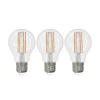 LED filament lamp E27 helder 6W 2.700K dimbaar set van 3