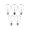 LED filament lamp E27 set van 5 4W 470 lm helder 2.700K