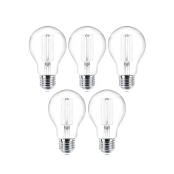 LED filament lamp E27 set van 5 4W 470 lm helder 2.700K