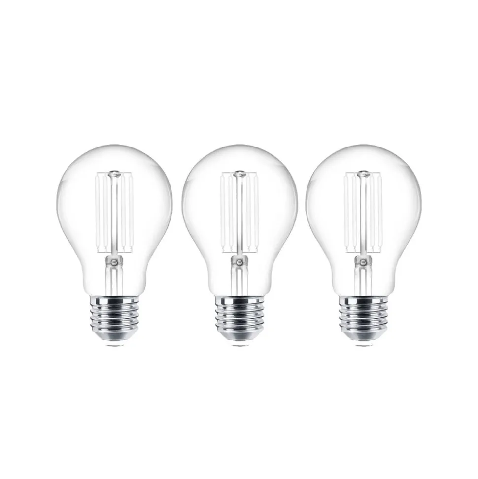 LED filament lamp E27 set van 3 7W 806 lm helder 2.700K
