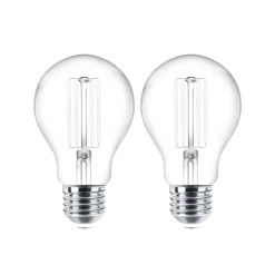 LED filament lamp E27 set van 2 4W 470 lm helder 2.700K