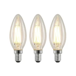 LED filament lamp E14 4W 827 kaars dimbaar 3/set