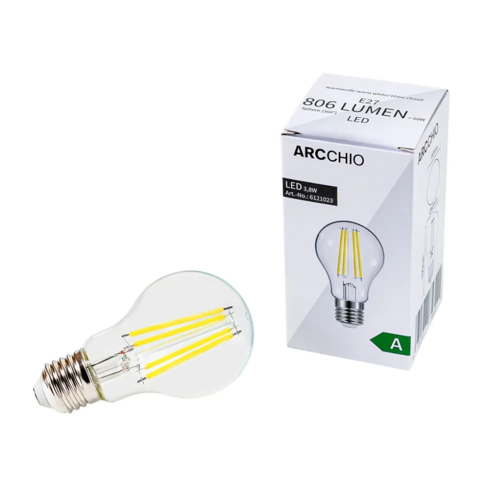 LED filament lamp E27 5W 1060 Lumen 10 per set