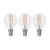 LED filament lamp E14 4W druppel dimbaar per 3