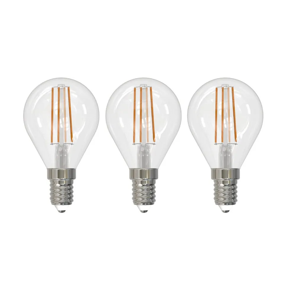 LED filament lamp E14 4W druppel dimbaar per 3
