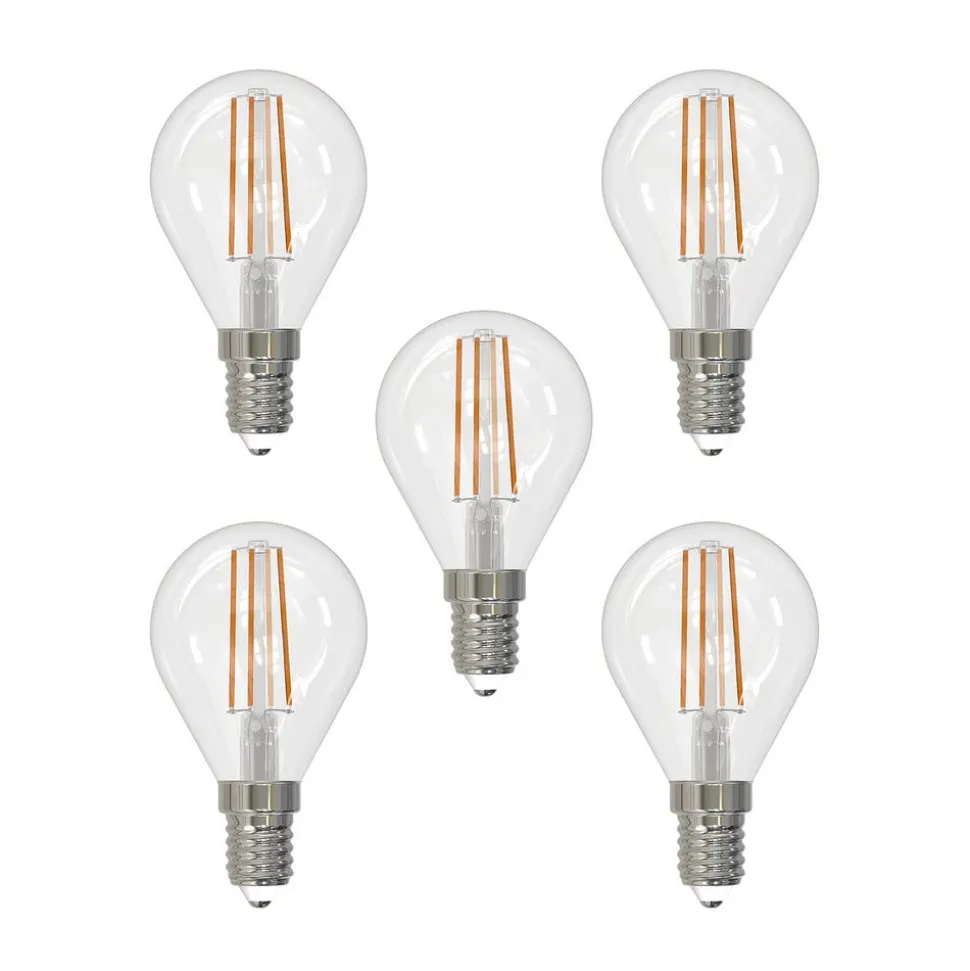 LED filament lamp E14 4W druppel dimbaar per 5