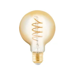 LED glazen lamp E27 4W amber Ø 8 cm