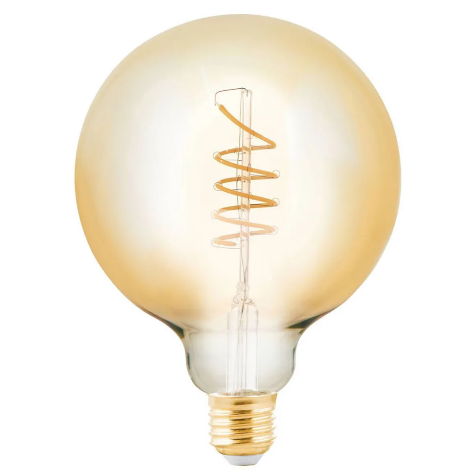 LED glazen lamp E27 4W amber Ø 12,5 cm