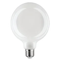 LED glazen lamp E27 9W G125 Fil 2.700K opaal dimbaar