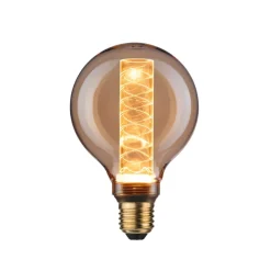 LED glazen lamp E27 4W G95 Inner Glow spiraalpatroon