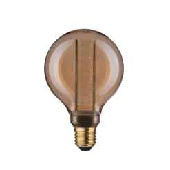 LED glazen lamp E27 4W G95 Inner Glow spiraalpatroon