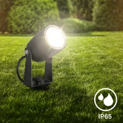 LED grondspies 3927035 12 V starterset van 3, zwart Ø 4 cm