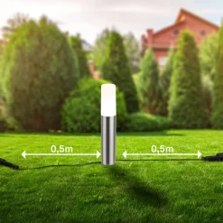 LED grondspies lamp 3925032 12V 3x starterset roestvrij staal Ø 4 cm