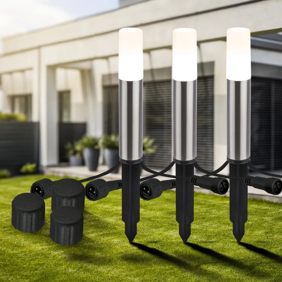 LED grondspies lamp 3926032 12V 3x-verlenging roestvrij staal Ø 4cm