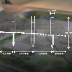 LED grondspies lamp 3926032 12V 3x-verlenging roestvrij staal Ø 4cm