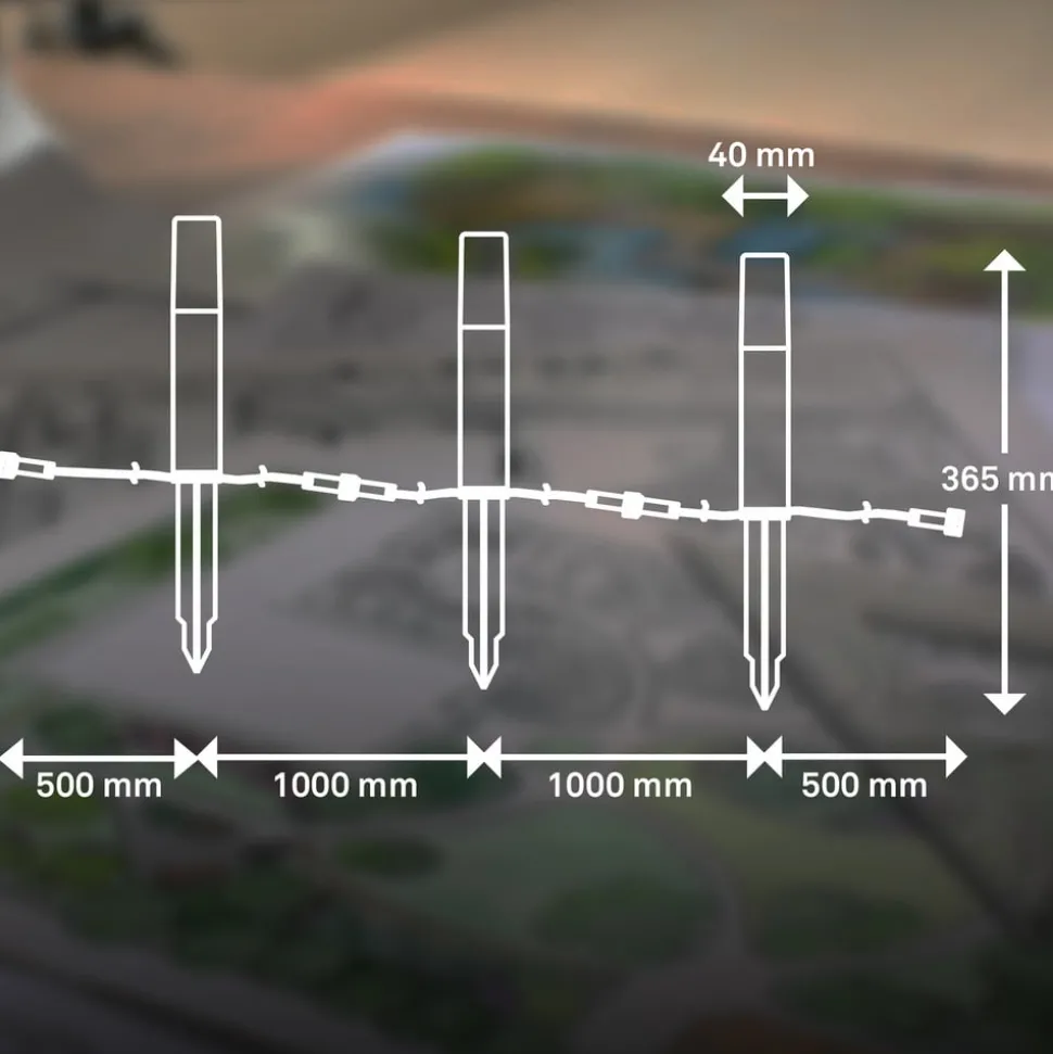 LED grondspies lamp 3926032 12V 3x-verlenging roestvrij staal Ø 4cm