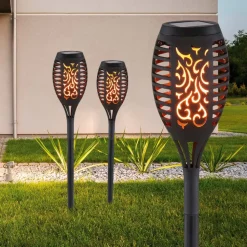 LED grondspies lamp 33535-2, zaklamp, zwart, set van 2