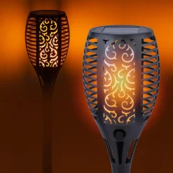 LED grondspies lamp 33077 Zaklamp, zwart, kunststof